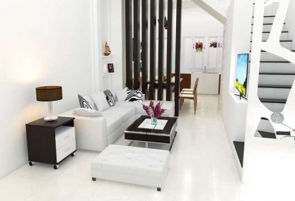 The modern house interior design for Ms Quyen, HCMC 